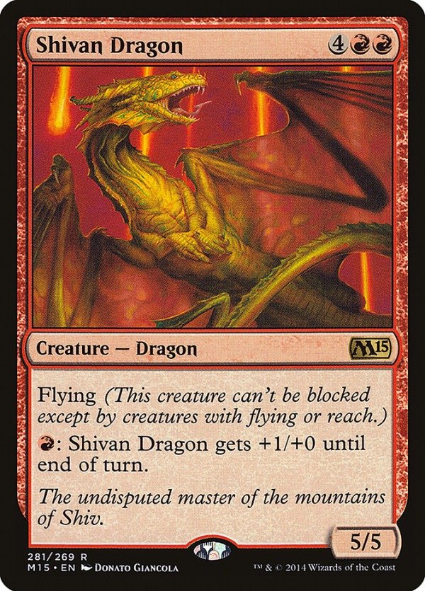 Producto - Shivan Dragon #281  Magic 2015 Core Set