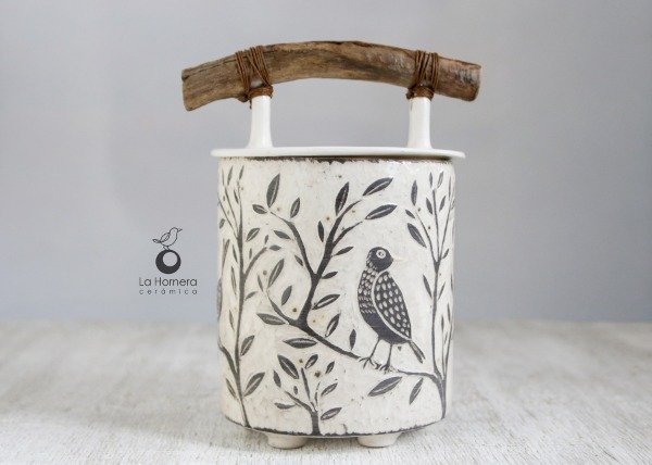 Producto - Contenedor con tapa- Pieza de Autor