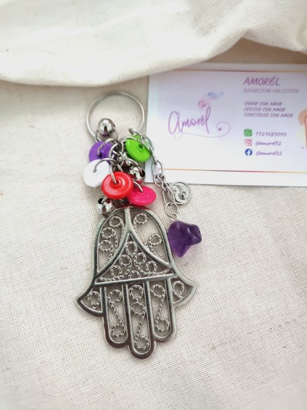 Producto - Llavero Mano con Amatista