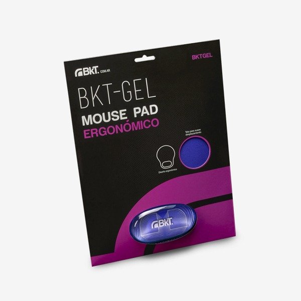 Producto - Mouse Pad BKT BKTGELNG Con Apoya Muñeca Colores Varios - 0