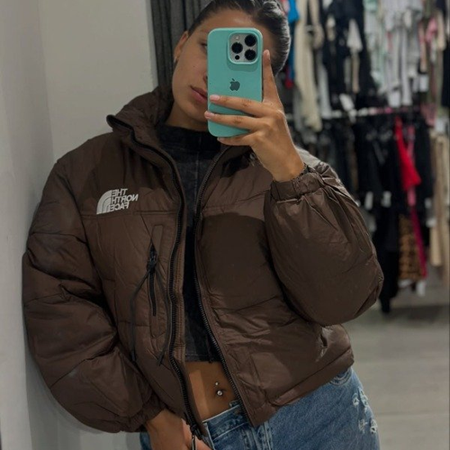 Producto - Campera Puffer de Abrigo Dama The North Face Marrón