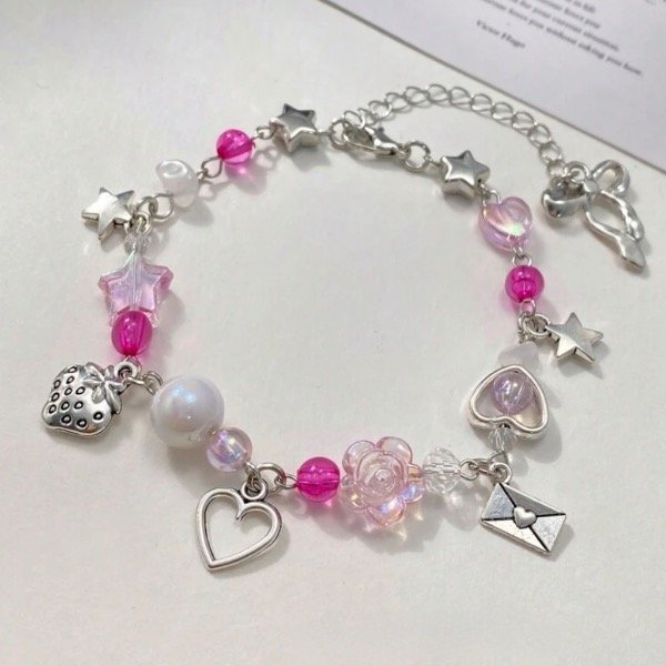 Producto - Pulsera con Dijes Rosas