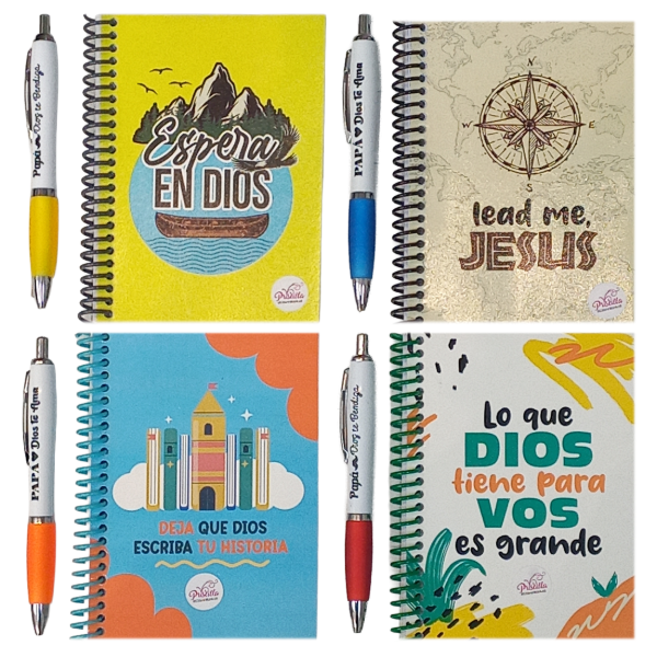Producto - KIT PAPÁ 1: CUADERNO A6 LISO + BIC PREMIUM PAPÁ + TARJETA PAPÁ (X2 UNIDADES)