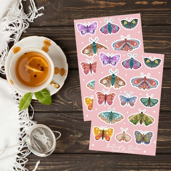 Producto - Plancha sticker Butterfly