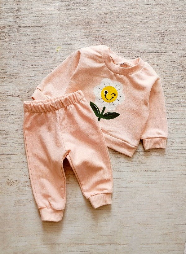 Producto - ARTICULO 810 - MINI CONJUNTOS DE JOGGING RUSTICO ESTAMPA FLOR