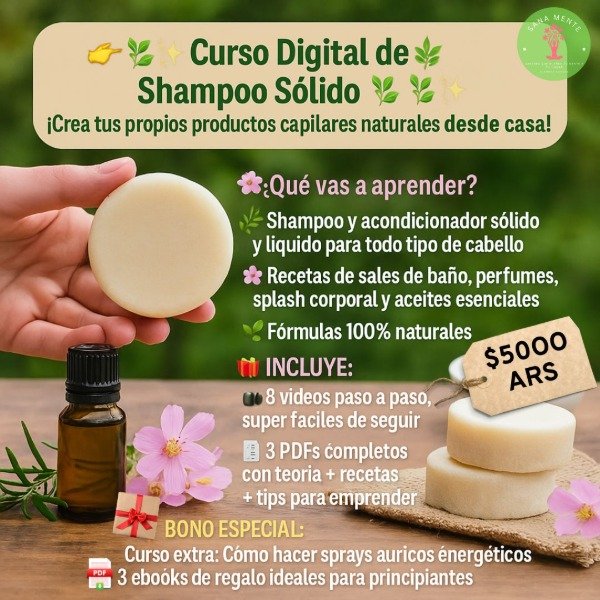 Producto - Curso Digital de Shampoo Sólido