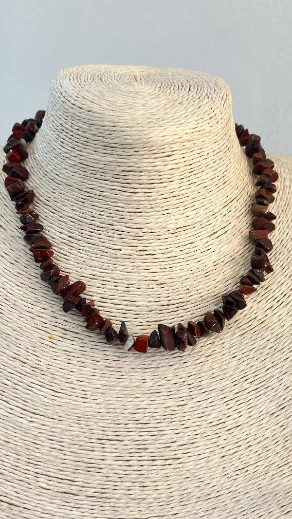 Producto - Collar Escallas granate