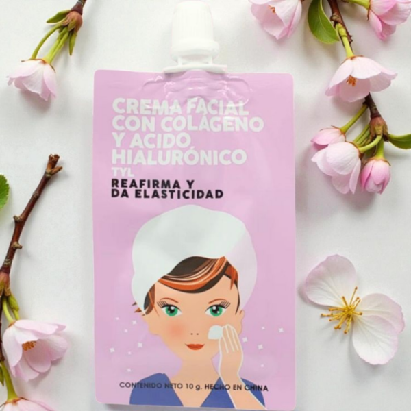 Producto - Crema facial con colageno y acido hialuronico