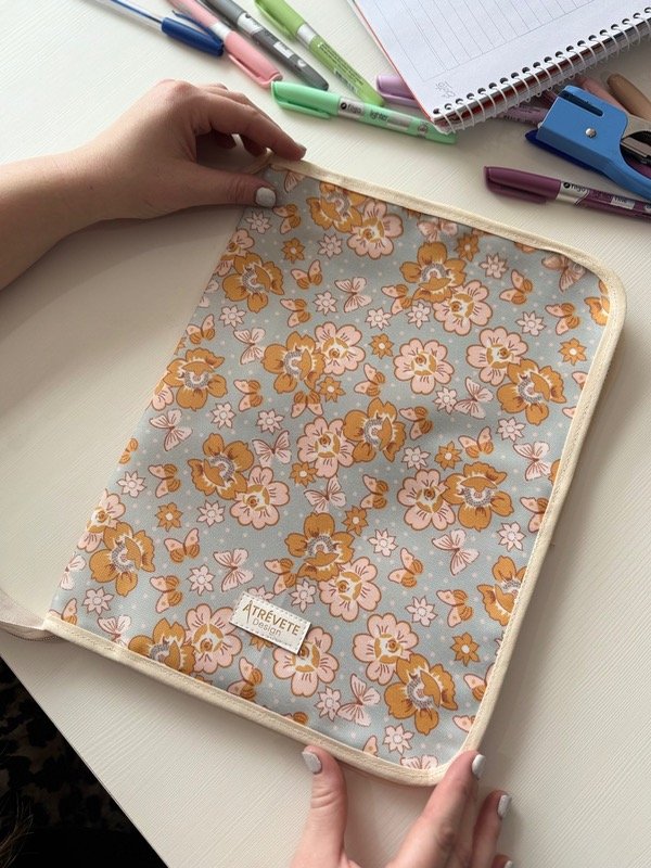 Producto - Organizador A4 - flor crema