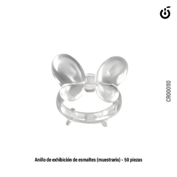 Producto - Anillo muestrario forma mariposa 50pcs