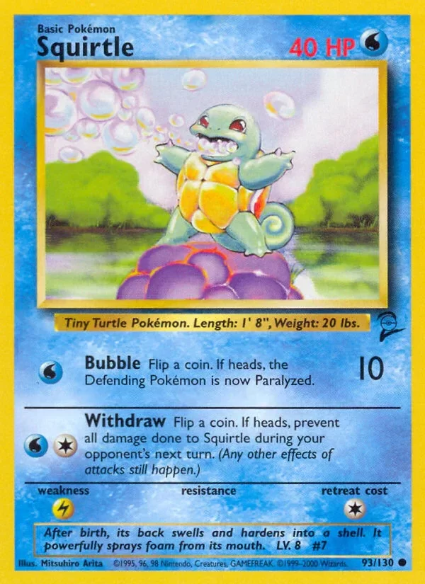 Producto - Squirtle (93/130) [Base Set 2]