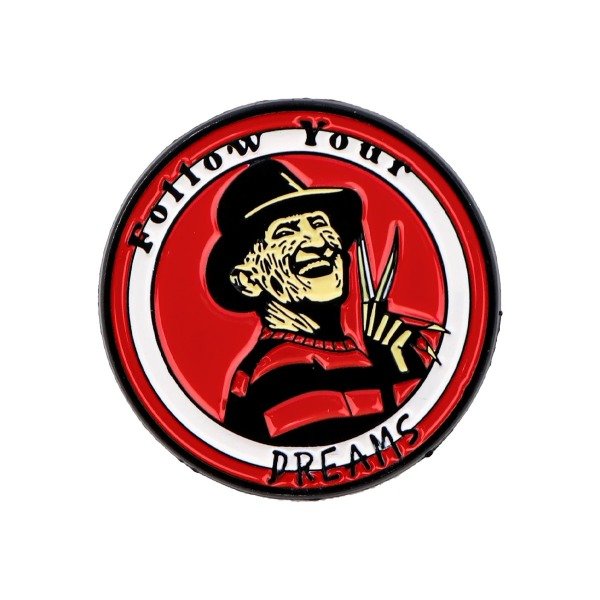 Producto - Pin Terror - Freddy Krueger Follow your Dreams