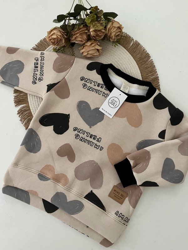 Producto - BUZO URSULA CORAZONES BEIGE - 1