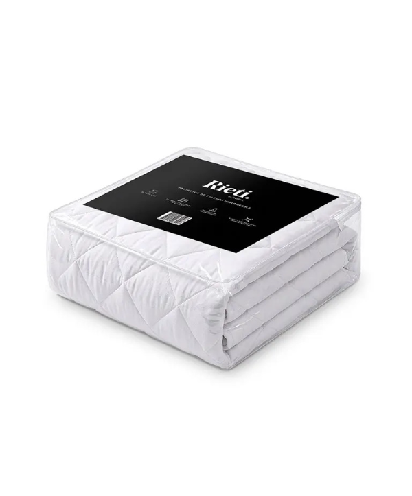 Producto - Cubre colchon King Size -200x200x31cm -microfibra -impermeable -TPU -white - 6