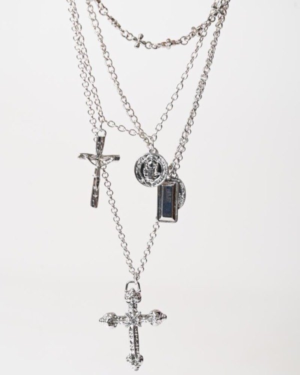 Producto - Collar Eneas Plateado - 1
