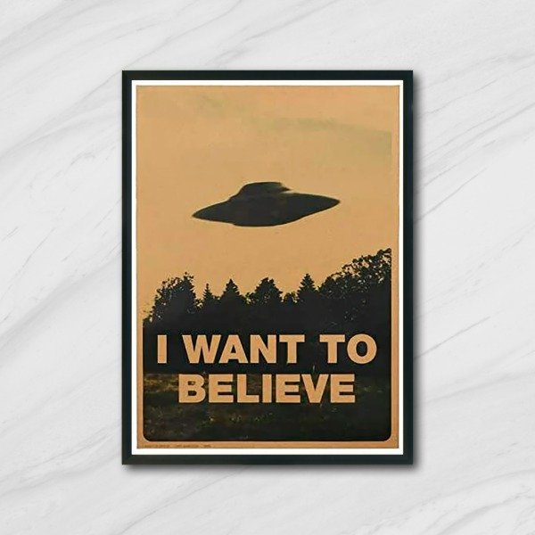 Producto - Cuadro decorativo vintage I Want to Believe