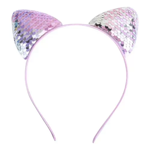 Producto - Vincha orejas gatito lentejuelas - 5