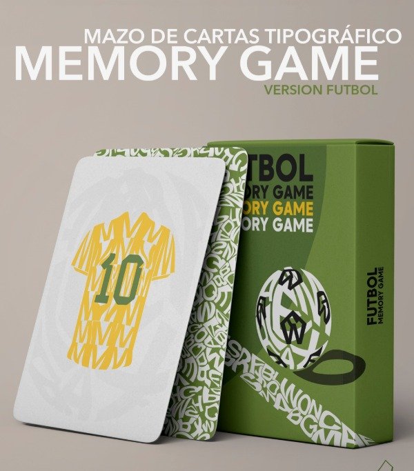 Producto - Memory Game Tipográfico - Futbol