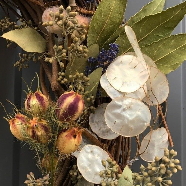 Producto - Lunaria annua - Moneda del papa - Honesty -Flores blancas - Ramos secos