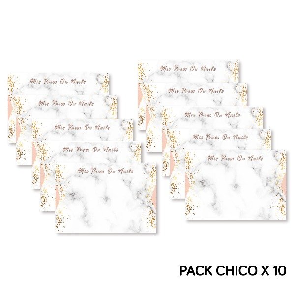 Producto - Pack tarjetas modelo MARMOL (press on nails)