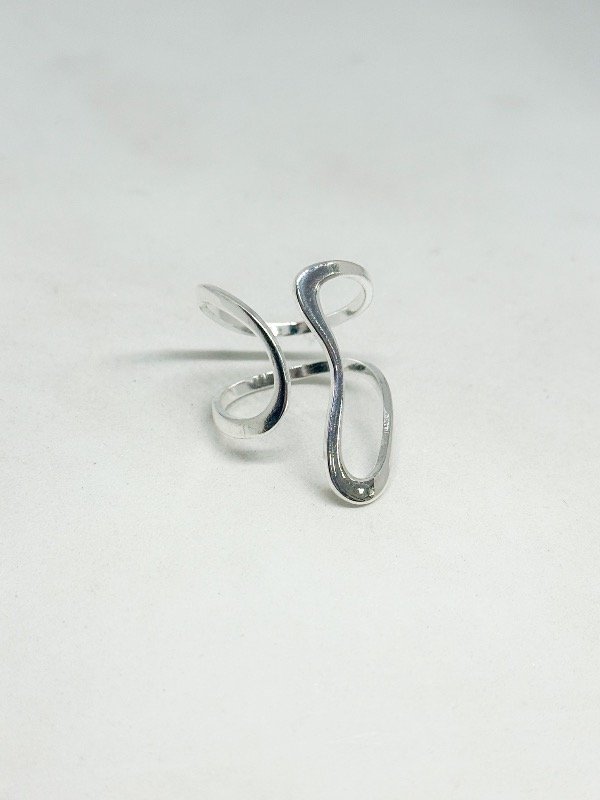 Producto - Anillo acero blanco ajustable inflado m3