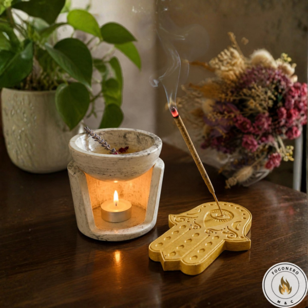 Producto - Kit Hornito Aromático + Porta Sahumerio - 4