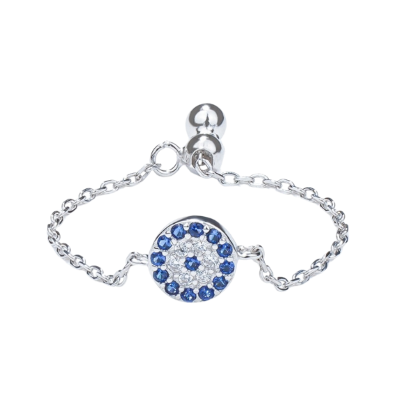Producto - Anillo Aura - Plata 925 con Ojo Turco + Cajita de Regalo!