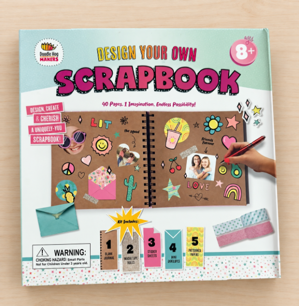 Producto - Kit SCRAPBOOK Con Stickers, Cintas, Sobres, Papeles, y Libreta. - 0
