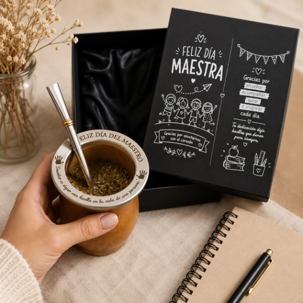 Producto - Box Día del Maestro Mate Camionero + Bombilla clásica