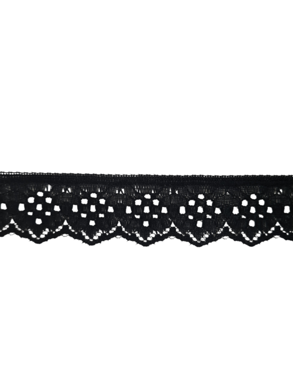 Producto - PUNTILLA COLOR NEGRO 25MM