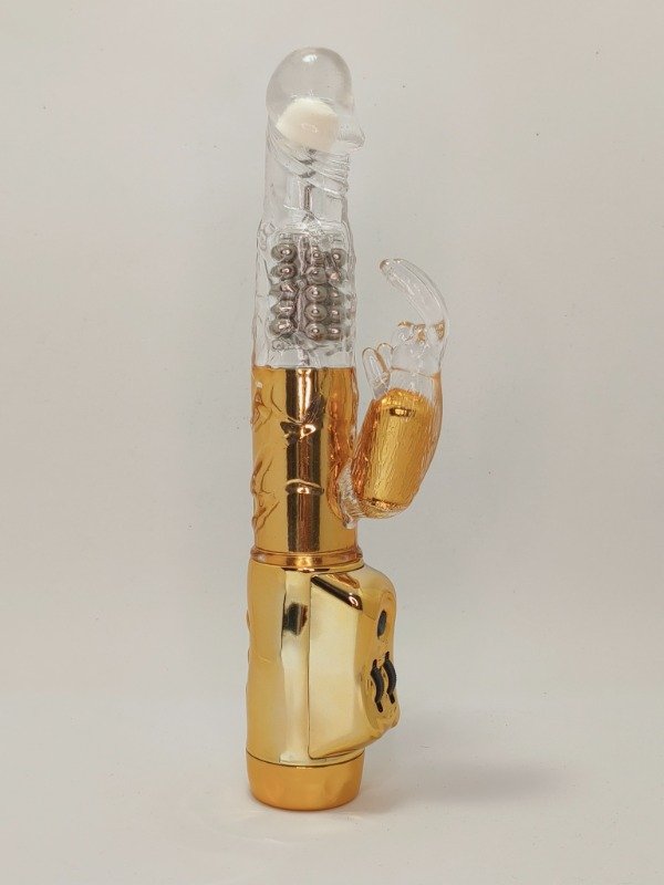 Producto - Vibrador Rotativo con estimulador de clítoris
