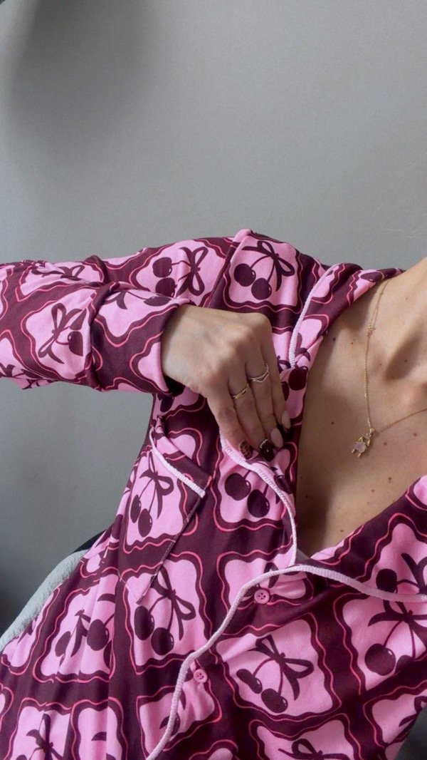 Producto - Pijama Camisero Allegra Cerezas