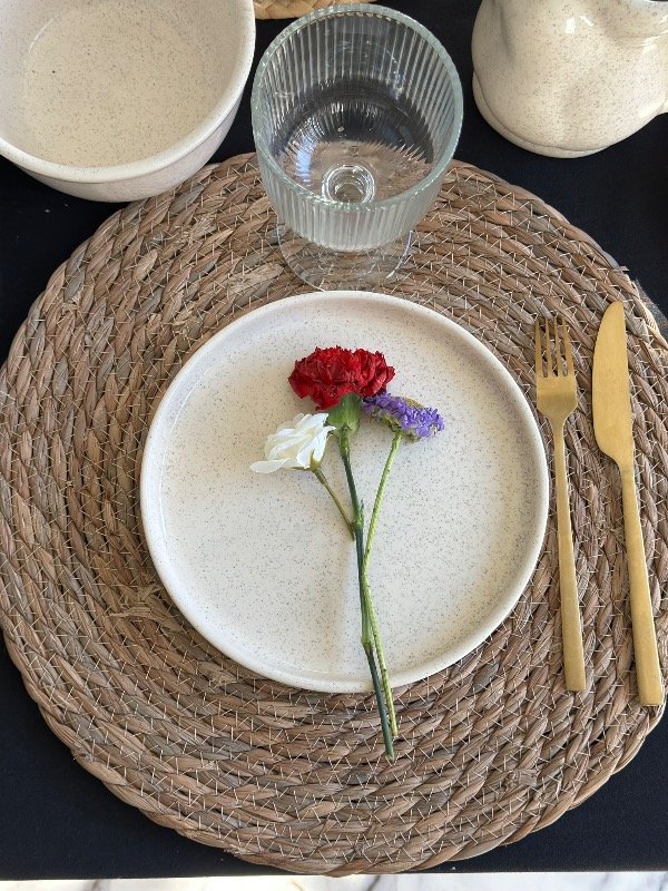 Producto - Plato ala curva 20cm jaspeado- x24 unidades