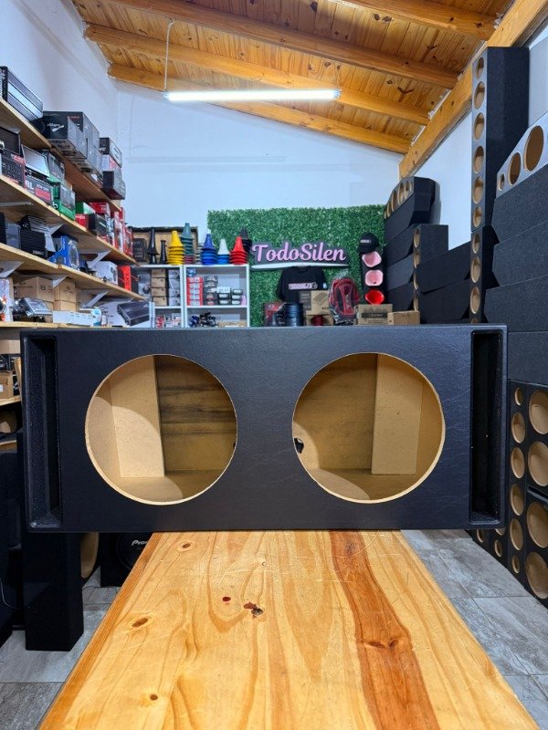 Producto - CAJON DOBLE MDF SLOT PREMIUN PARA SUBWOOFERS DE 12 PULGADAS