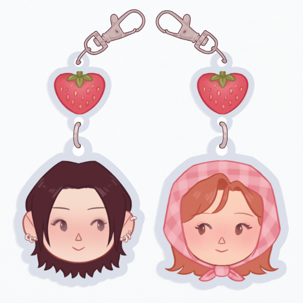 Producto - nana y hachi - llaveros