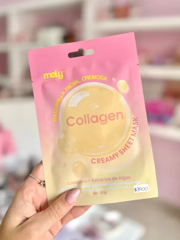 Producto - Mascarilla facial cremosa colageno Mely