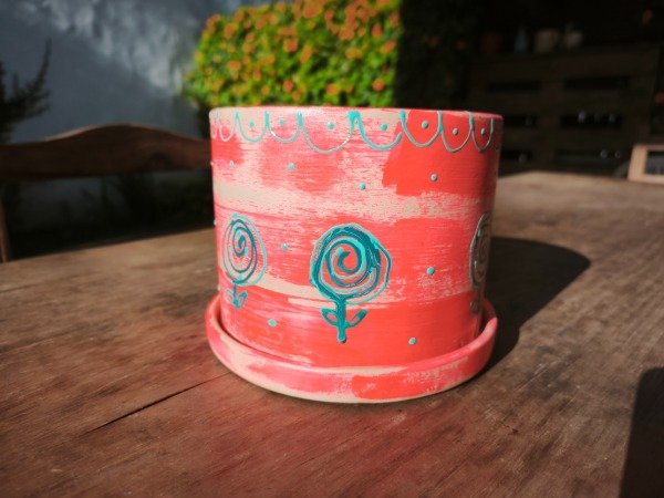 Producto - Maceta "Flores de Espiral"