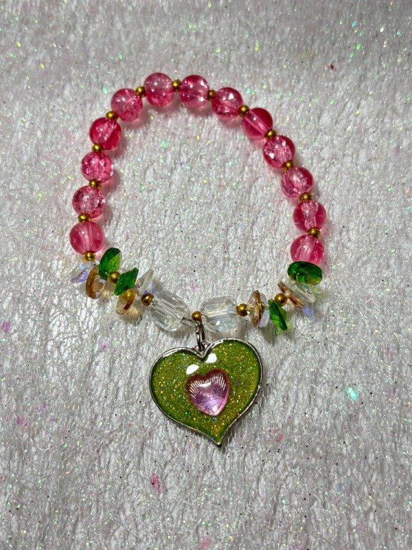 Producto - Pulsera Brillos Corazón Lima