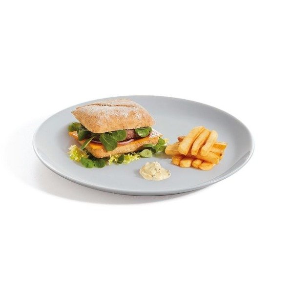 Producto - Plato Playo 25 Cm Luminarc Modelo Diwali Vidrio Templado Granito