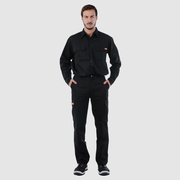 Producto - Pantalon Cargo de Gabardina Aire Libre - Reforzado y Sin Pinzas