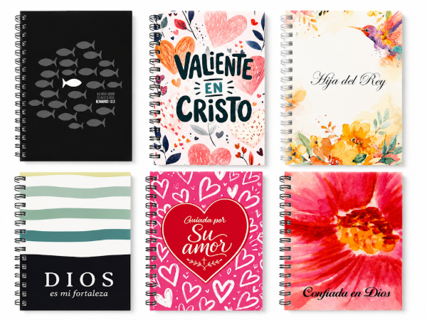 Producto - Cuaderno tapa vinilica flexible con anillado, PROMO X10 UNIDADES 20X14, 50 HOJAS