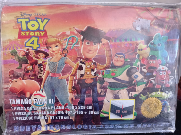 Producto - Juego de Sábanas Twin "Story Toy 4"