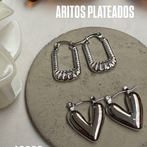 Producto - Argollas Plateadas Diseño