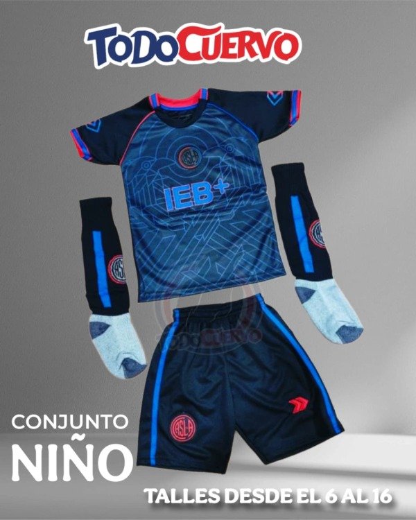 Producto - CONJUNTO INFANTIL TERCERA EQUIPACIÓN SAN LORENZO RÉPLICA