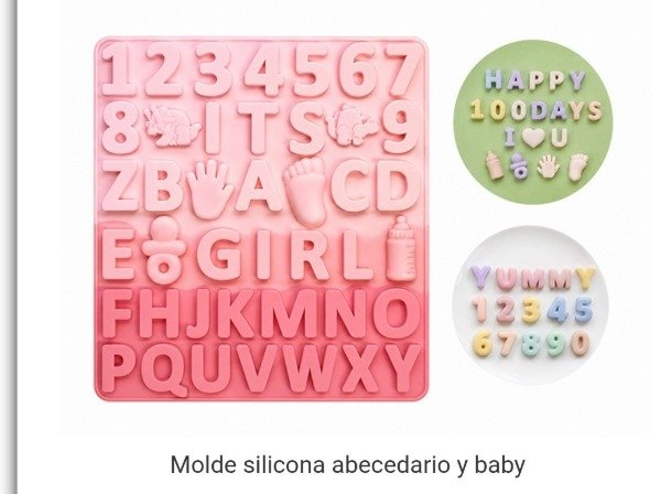 Producto - Molde abecedario baby