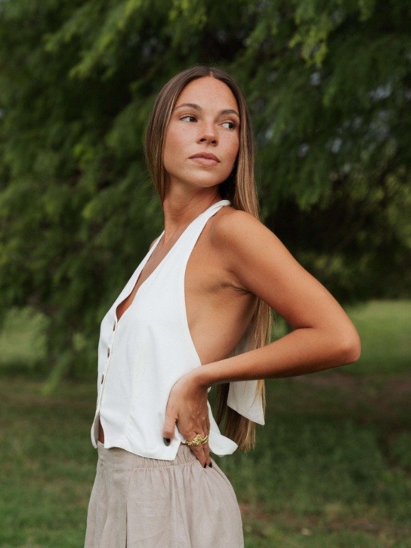 Producto - Chaleco Maite Off white