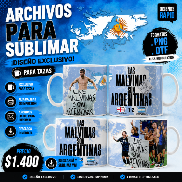 Producto - NUEVO DISEÑO TAZAS MALVINAS