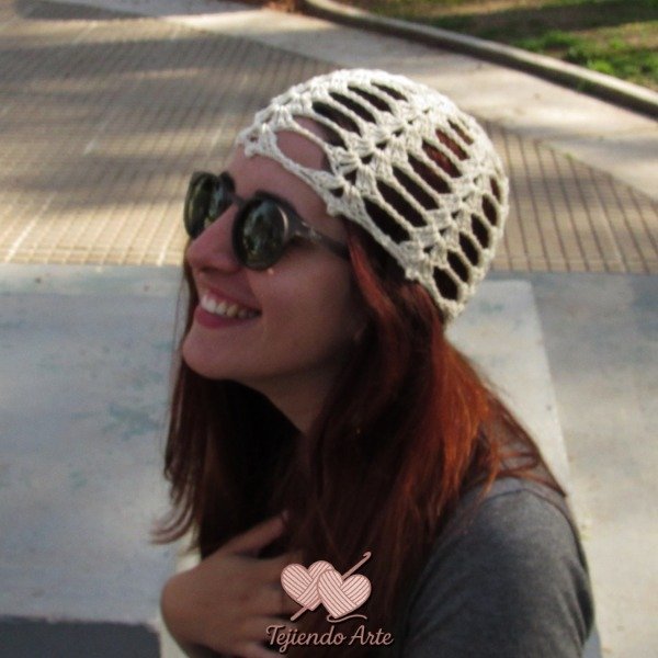 Producto - Mesh Hat ABANICOS Crudo