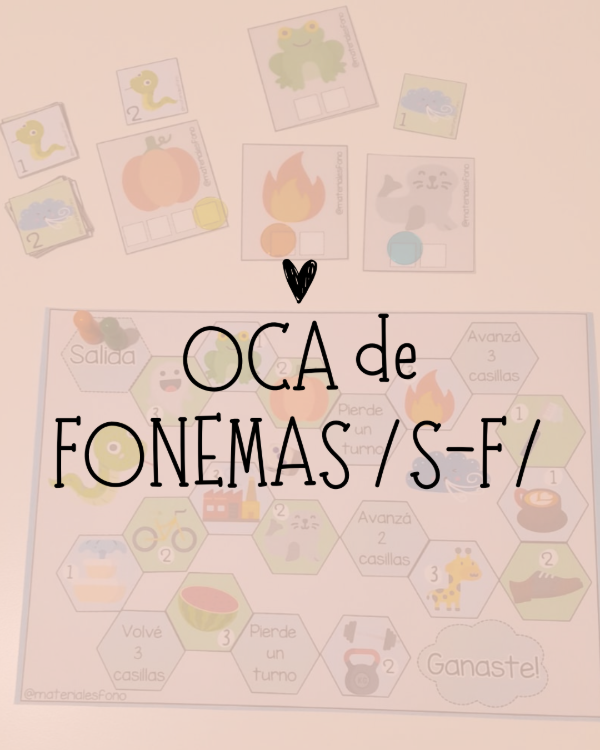 Producto - Oca de fonemas "F" y "S"