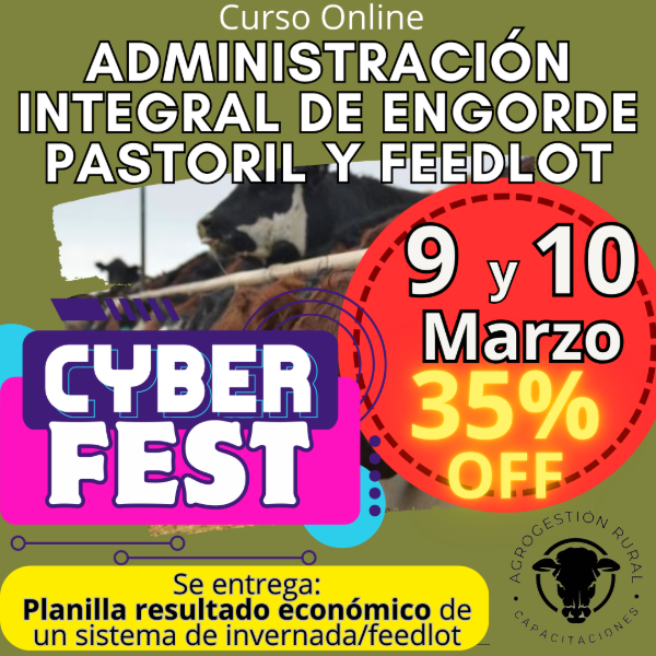 Producto - Curso Online: Administración Integral de Engorde Pastoril y Feedlot